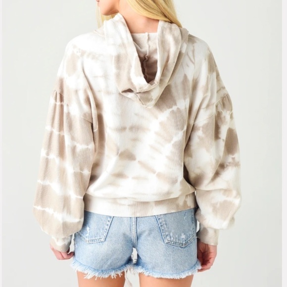 Z Supply Tie Dye Sweater with Hoodie | SIZE S - Picture 2 of 8
